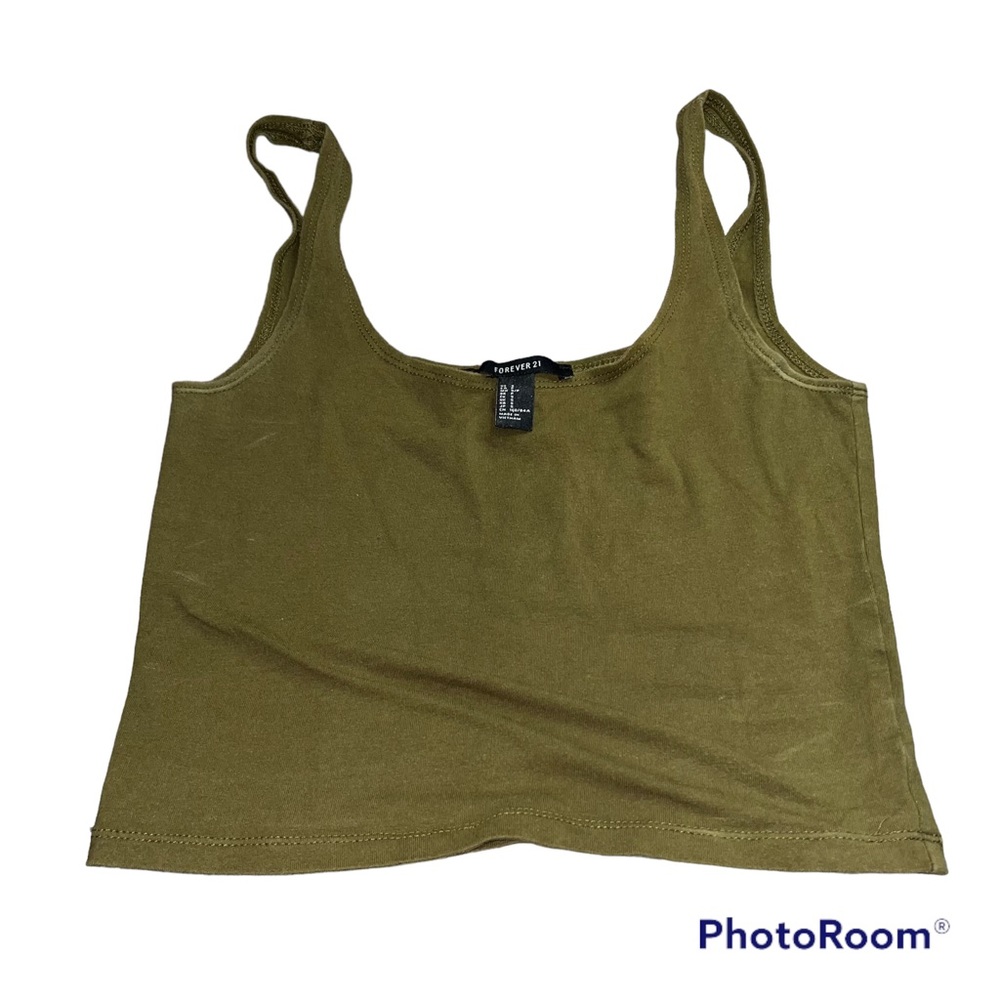Forever 21 Green cropped top